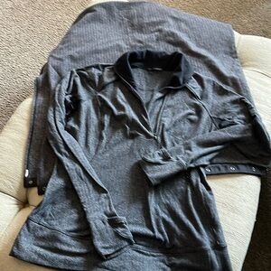 Lululemon 1/4 zip pullover with snap wrap